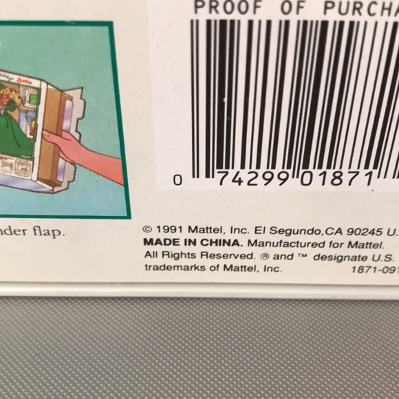 VINTAGE 1991 HOLIDAY BARBIE SPECIAL EDITION NOT REMOVED FROM BOX EXCELLENT COND - Picture 7 of 8